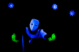 HILT black light theatre from Jack Gabi stars